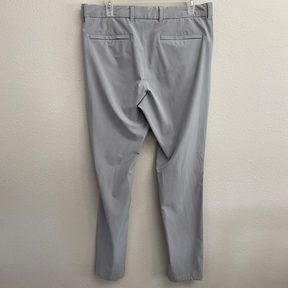 Mizzen+Main Helmsman Golf Pants Mens 34 x31 Slim Fit Light Gray Performance Flaw - Picture 9 of 9